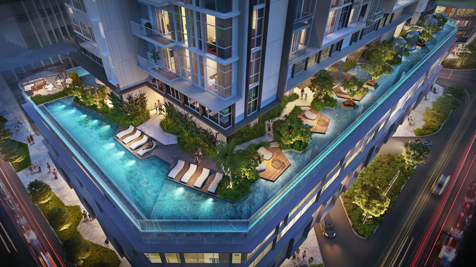 The Crest | 1PN + 1, 1WC | 80m2 | View cầu Ba Son và sông Sài Gòn.