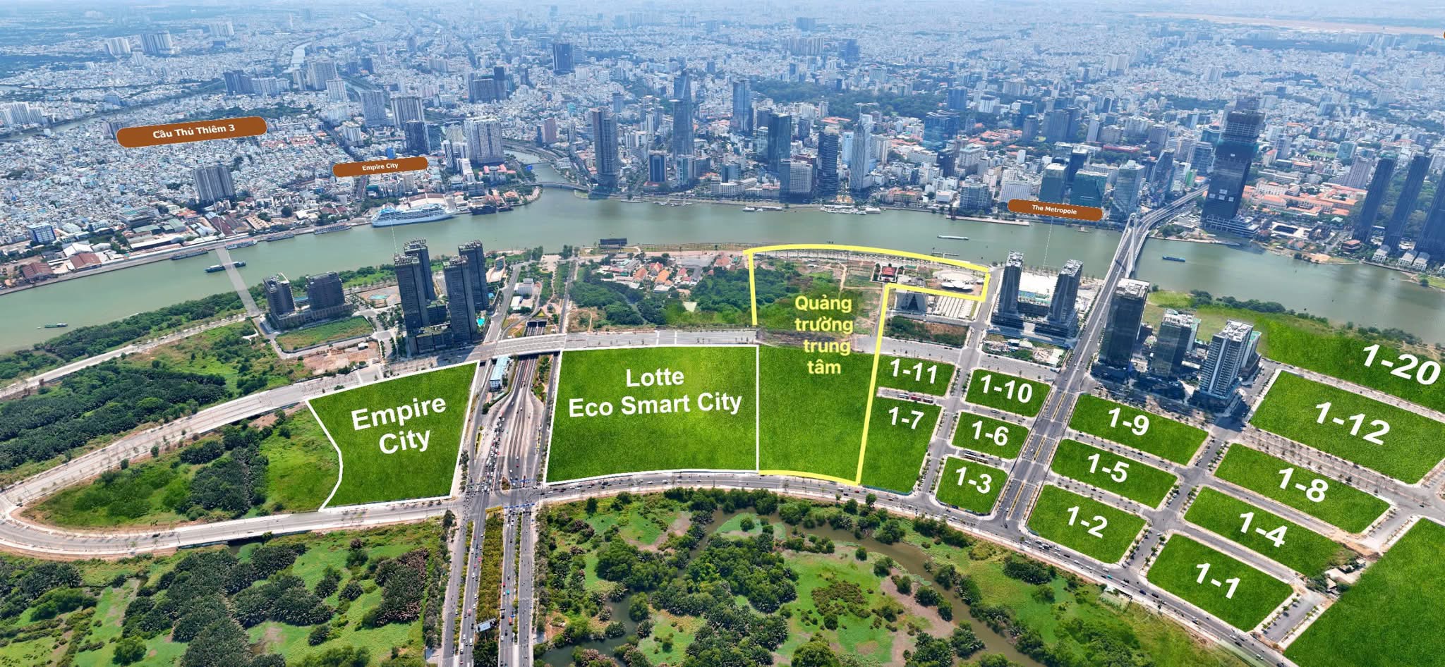 Trung tâm tài chính quốc tế TPHCM tại phân khu số 1 khu đô thị mới Thủ Thiêm